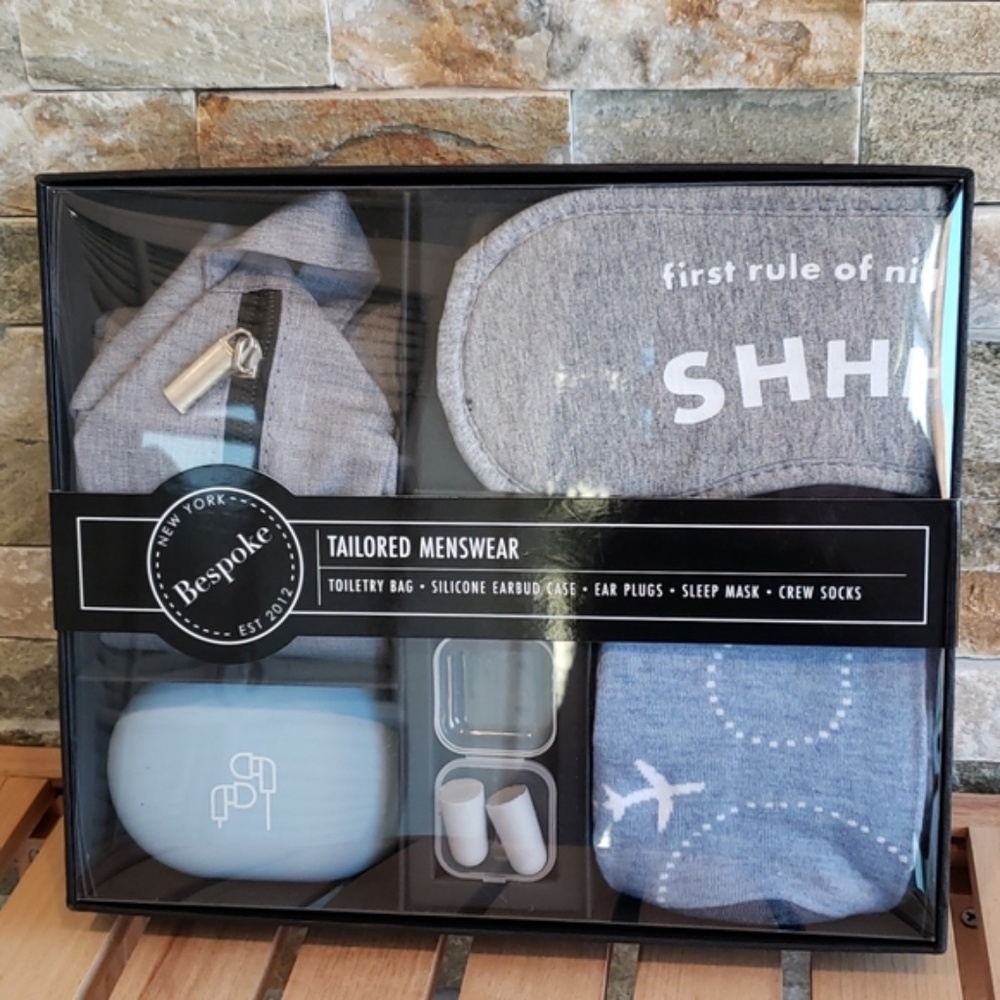 Bespoke tailored travel box gift set